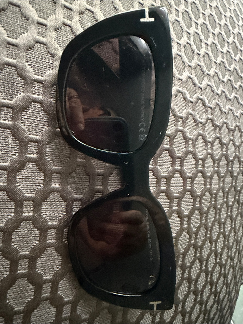 Tom Ford Black Oversized Cat-Eye Sunglasses
